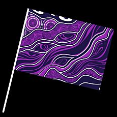 Custom NAIDOC Mini Hand Flags