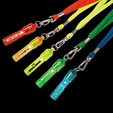 LED Flashing Whistle Keychain
