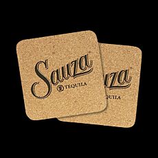 Cork & Fiberboard Square Beverage Coaster