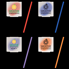 Reusable Silicone Straw w/ Square Case