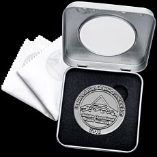 Windowed Tin Medal Case