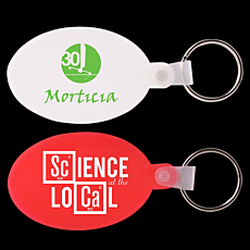PVC Oval Keyring