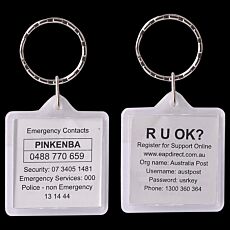 Square Acrylic Keyring