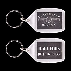 Rectangular Acrylic Keyring
