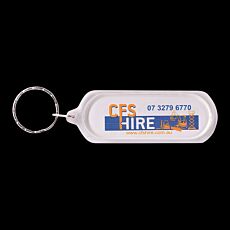 Oblong Acrylic Keyring