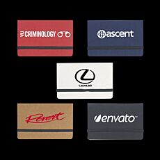 Sticky Notes & Flags In Business Card Case