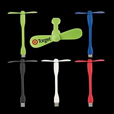 Twin Blade Mini Flexible USB Fan