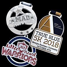Powder Coated Medals