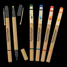 The Eco Dual Pen & Highlighter