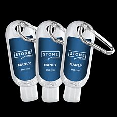 30ml Branded Hand Sanitiser w/ Carabiner