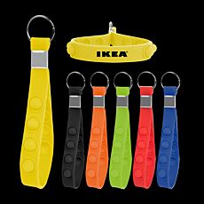 Silicone Push Pop Loop Keyring