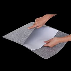 Small Grey Felt File Pouch