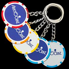 Custom Poker Chip Keyrings