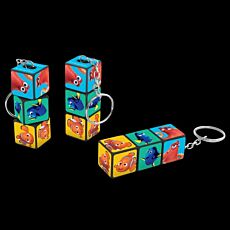 Rubik's Block Keychain