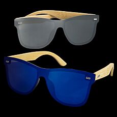 Bamboo Ryder Mirror Lens Sunglasses 