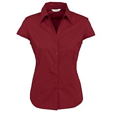 Ladies Metro Cap Sleeve Shirt