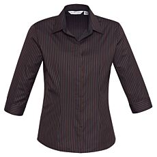 Ladies Reno Stripe 3/4 Sleeve Shirt