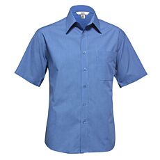 Mens Micro Check Short Sleeve Shirt