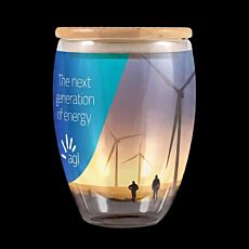 Sierra 350ml Double Wall Glass Cup