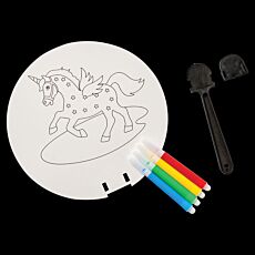 Coloring Paper Fan Set