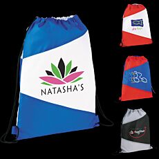 Pennant Drawstring Cinch Backpack