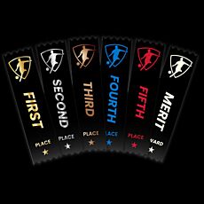Soccer/Football Ribbons Black