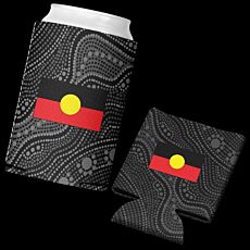 Aboriginal Flag Stubby Cooler