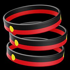 Aboriginal Flag Wristbands
