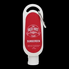 60ml 50+ Sunscreen Bottle w/ Carabineer