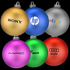 Matte Printed Christmas Baubles