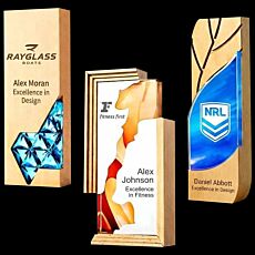 Custom Wood & Acrylic Combination Trophies