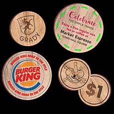 Custom Wooden Tokens