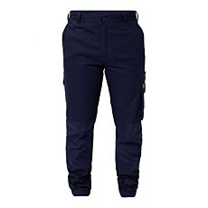 Stretched Cargo Pants With Elasticised Hem