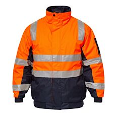 Hi Vis Modern Reflective Bomber Jacket