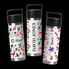 Christmas White 532ml Bell Bottle with Solid Handle