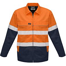 Mens Hi Vis Cotton Drill Jacket