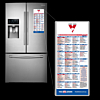 AFL Fridge Magnets Fixture Card
