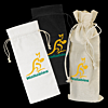 Cotton Wine Drawstring Bag