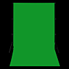 Green Chroma Key Muslin Backdrop with Stand (All Sizes)