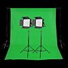 2-Head 2000W Bi-Colour LED Video Light Kit