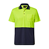 Hi Vis Two Tone Short Sleeve Micromesh Polo