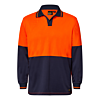 Hi Vis Long Sleeve Food Industry Micromesh Polo