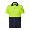 Hi Vis Light Weight Short Sleeve Micromesh Polo With Pocket