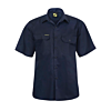 Short Sleeve Vented Cotton Drill Shirt