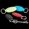 Oval Leather Keyring