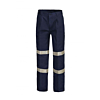 Reflective Single Pleat Cotton Drill Industrial Laundry Trousers
