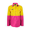 Kids Hi Vis Long Sleeve Cotton Drill Shirt