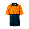Kids Hi Vis Short Sleeve Micromesh Polo