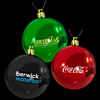 Shiny Printed Christmas Baubles