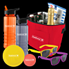 Beach Cooler Bag Drink Bottle & Frisbee Pack